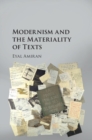 Modernism and the Materiality of Texts - Book