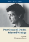 Peter Maxwell Davies, Selected Writings - Book