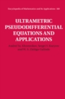 Ultrametric Pseudodifferential Equations and Applications - Book