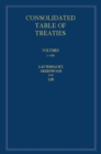 International Law Reports, Consolidated Table of Treaties : Volumes 1-160 - Book