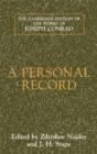 Personal Record - eBook