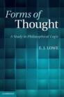 Forms of Thought : A Study in Philosophical Logic - eBook