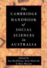 The Cambridge Handbook of Social Sciences in Australia - Book