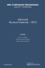 Advanced Structural Materials - 2010: Volume 1276 - Book