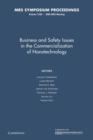 Business and Safety Issues in the Commercialization of Nanotechnology: Volume 1209 - Book