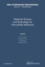 Materials Science and Technology for Nonvolatile Memories: Volume 1071 - Book
