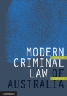 Modern Criminal Law of Australia - Book