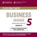 Cambridge English Business 5 Higher Audio CD - Book