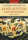 A Chronology of Jane Austen and her Family : 1600-2000 - Book