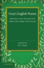 Gray's English Poems : Original and Translated from the Norse and Welsh - Book