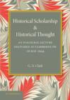Historical Scholarship and Historical Thought - Book