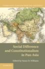 Social Difference and Constitutionalism in Pan-Asia - eBook