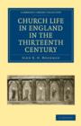Church Life in England in the Thirteenth Century - Book