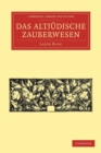 Das Altjudische Zauberwesen - Book