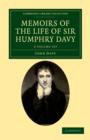 Memoirs of the Life of Sir Humphry Davy 2 Volume Set - Book
