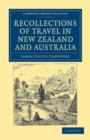 Recollections of Travel in New Zealand and Australia - Book