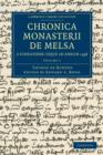 Chronica Monasterii de Melsa, a Fundatione usque ad Annum 1396 - Book