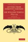 Letters from Dorothy Osborne to Sir William Temple, 1652-54 - Book