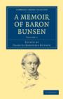 A Memoir of Baron Bunsen - Book