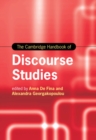 The Cambridge Handbook of Discourse Studies - Book