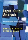Input-Output Analysis : Foundations and Extensions - Book