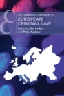 The Cambridge Companion to European Criminal Law - Book