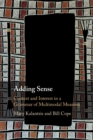 Adding Sense : Context and Interest in a Grammar of Multimodal Meaning - Book