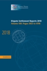 Dispute Settlement Reports 2018: Volume 8, Pages 3923 and 4796 - Book