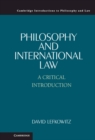 Philosophy and International Law : A Critical Introduction - eBook
