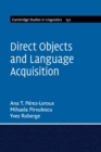 Direct Objects and Language Acquisition - Book