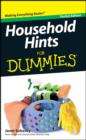 Household Hints For Dummies, Pocket Edition - eBook