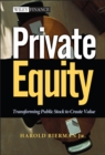 Private Equity : Transforming Public Stock to Create Value - eBook
