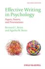 Effective Writing in Psychology : Papers, Posters, and Presentations - eBook