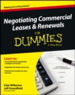 Negotiating Commercial Leases & Renewals For Dummies - eBook