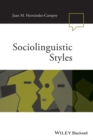 Sociolinguistic Styles - Book
