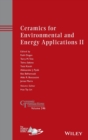 Ceramics for Environmental and Energy Applications II - Book
