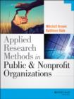 Applied Research Methods in Public and Nonprofit Organizations - eBook