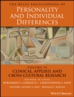 The Wiley Encyclopedia of Personality and Individual Differences, Clinical, Applied, and Cross-Cultural Research - Book