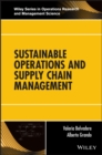 Sustainable Operations and Supply Chain Management - Book