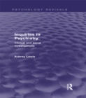 Inquiries in Psychiatry : Clinical and Social Investigations - eBook