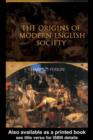The Origins of Modern English Society - eBook