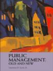 Public Management: Old and New - eBook