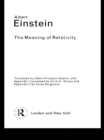 The Meaning of Relativity - eBook