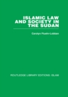 Islamic Law and Society in the Sudan - eBook