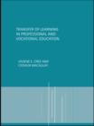 Transfer of Learning in Professional and Vocational Education : Handbook for Social Work Trainers - eBook
