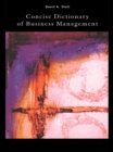 The Concise Dictionary of Business Management - eBook