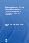 Privatization and Supply Chain Management : On the Effective Alignment of Purchasing and Supply after Privatization - eBook