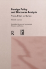 Foreign Policy and Discourse Analysis : France, Britain and Europe - eBook