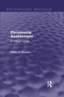 Personality Assessment (Psychology Revivals) : A critical survey - eBook