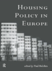Housing Policy in Europe - eBook